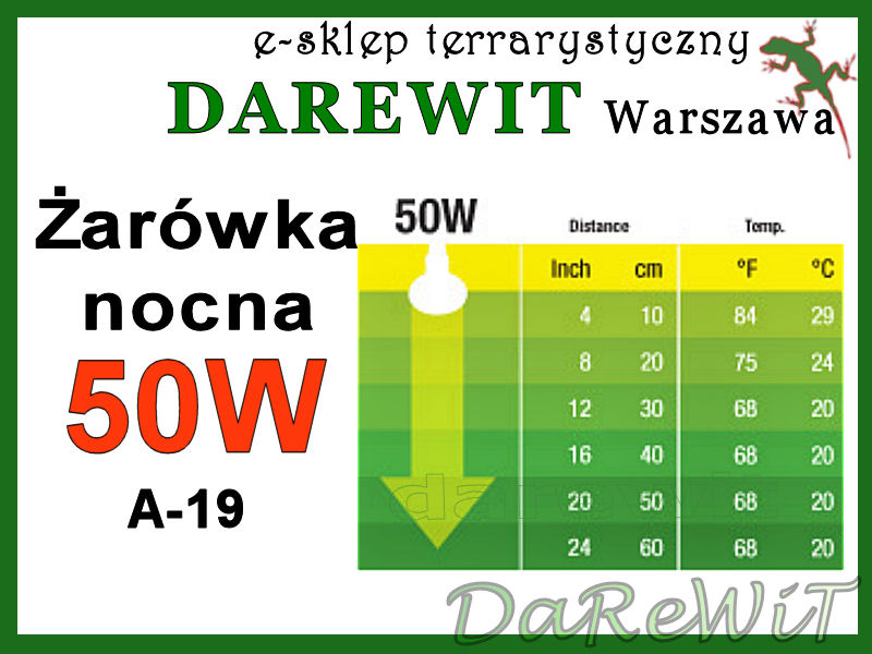 Exo -Terra Night 50W A19 - sklep darewit Warszawa Rembertów
