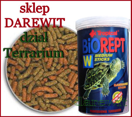 pokarm dla żółwi wodnych i błotnych biorept - Darewit