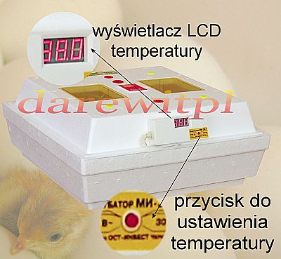 inkubator z wyświetlaczem LCD temperatury