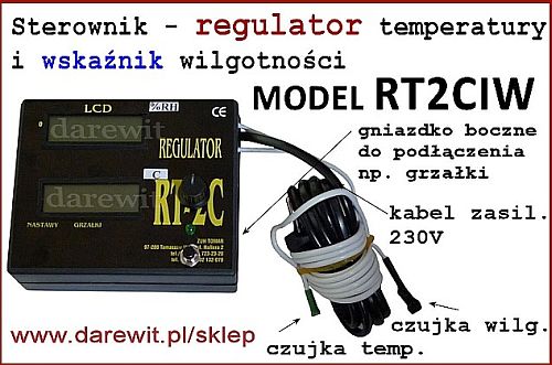 sterownik temperatury z higrometrem di inkubatora jaj - sklep Darewit Warszawa
