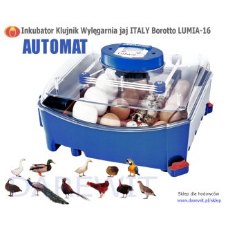 Automatyczny Inkubator DO JAJ LUMIA 16 PRO Borotto