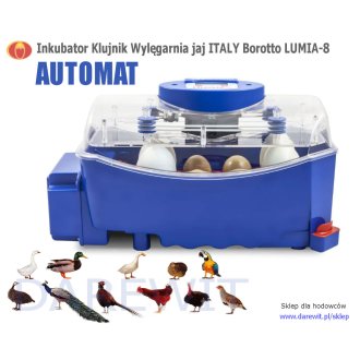 Automatyczny Inkubator DO JAJ LUMIA 8 PRO Borotto
