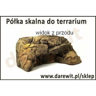 Półka skalna do terrarium, podest rampa z jaskinią dla agam