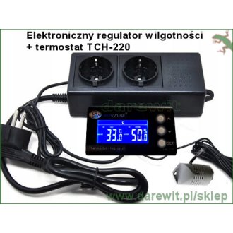 Elektroniczny Regulator wilgotności + termostat THC-200 Any Control