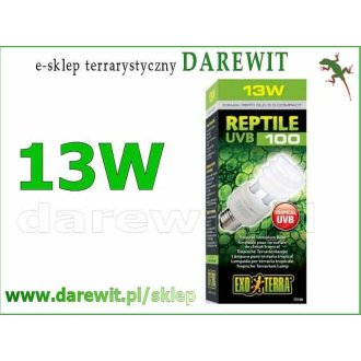 Reptile UVB 100 13W EXO TERRA nowa Repti-Glo 5.0 terrarium tropikalne