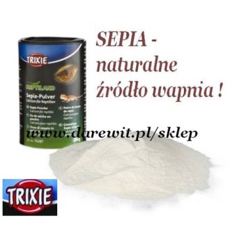 Trixie SEPIA W PROSZKU naturalne i zdrowe wapno dla gadów 