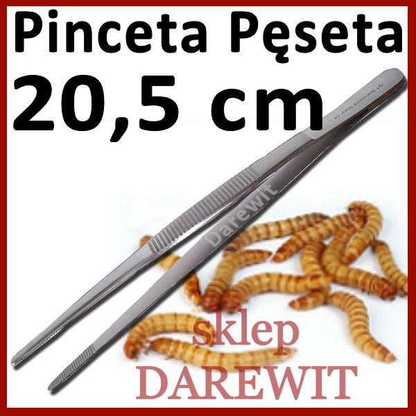 pęseta pinceta 20,5 cm do terrarium - sklep darewit