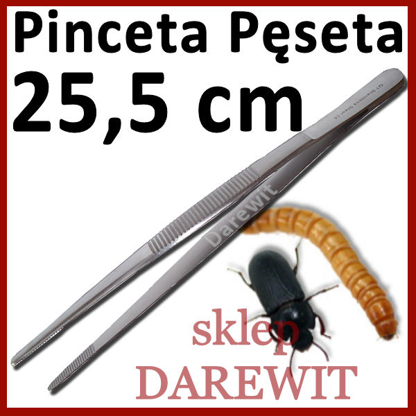 pęseta pinceta 25,5 cm do terrarium - sklep darewit