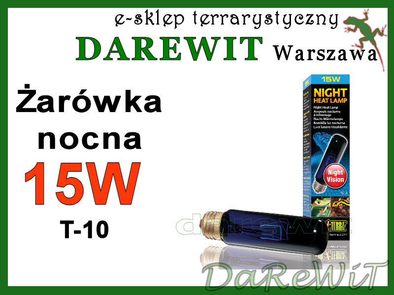 Night go 15W, Night Heat 15W t10 ExoTerra - sklep darewit Warszawa