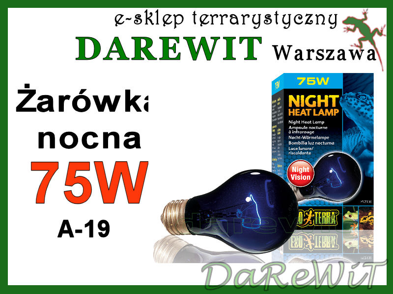 Night go 75W, Night Heat 75W A19 ExoTerra - sklep darewit Warszawa