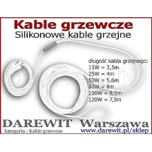 Kable grzewcze w silikonie duży wybór