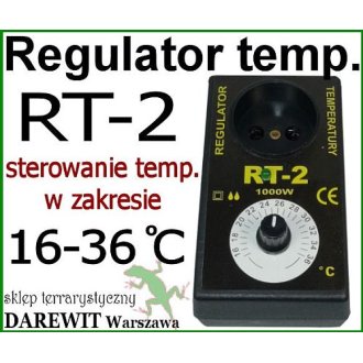  RT2 Niezawodny Sterownik Termostat RT-2 do terrarium
