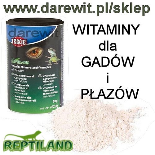 zestwa witamin i minerałów Trixie dla gadów w terrarium - sklep darewit