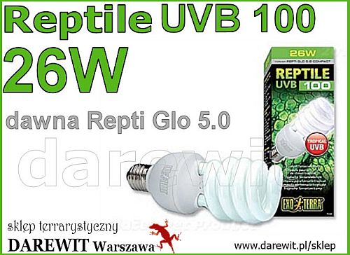 repti glo 5.0 26W ( teraz Reptile UVB100 25W)