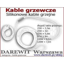 Różne modele kabli / przewodów grzewczych Różne modele kabli / przewodów grzewczych
