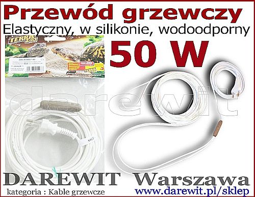 kabel grzewczy 50W przewód grzejny - darewit