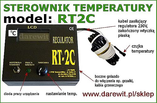 elektroniczny sterownik z LCD do inkubatora jaj - darewit Warszawa