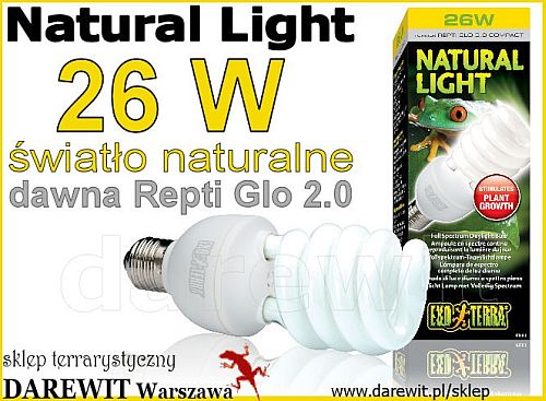 żarówka Natural Light - Repti Glo 2.0 Exo Terra - sklep darewit