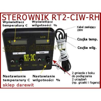 RT2CIWRH super regulator temperatury oraz wilgotności