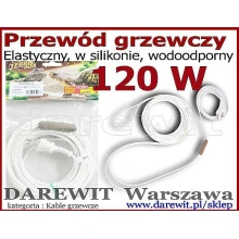 kabel grzewczy silikon 120W