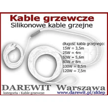 Rózne moce kabli grzewczych Terra Zoo