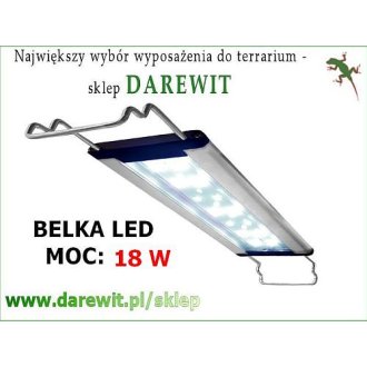 Belka z LEDami 18W 57-87cm 8000 Kelwin dla roślin ryb żab TerraLED