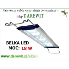 Belka z LEDami 18W 57-87cm 8000 Kelwin dla roślin ryb żab TerraLED