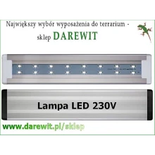 Belka Led 6W 26-38cm oświetlenie do akwarium i terrarium gady plant AquaLED