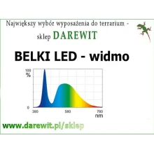 Belka Led 6W 26-38cm oświetlenie do akwarium i terrarium gady plant AquaLED