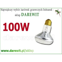 biały promiennik podczerwieni 100W R80