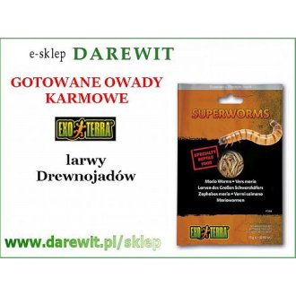 Drewnojady gotowane SUPERWORMS 15g pokarm EXO TERRA 