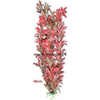 Czerwone 40cm rośliny sztuczne do terrarium