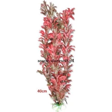 Czerwone 40cm rośliny sztuczne do terrarium