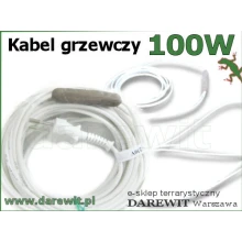 Giętki w silikonie przewód grzejny 100W