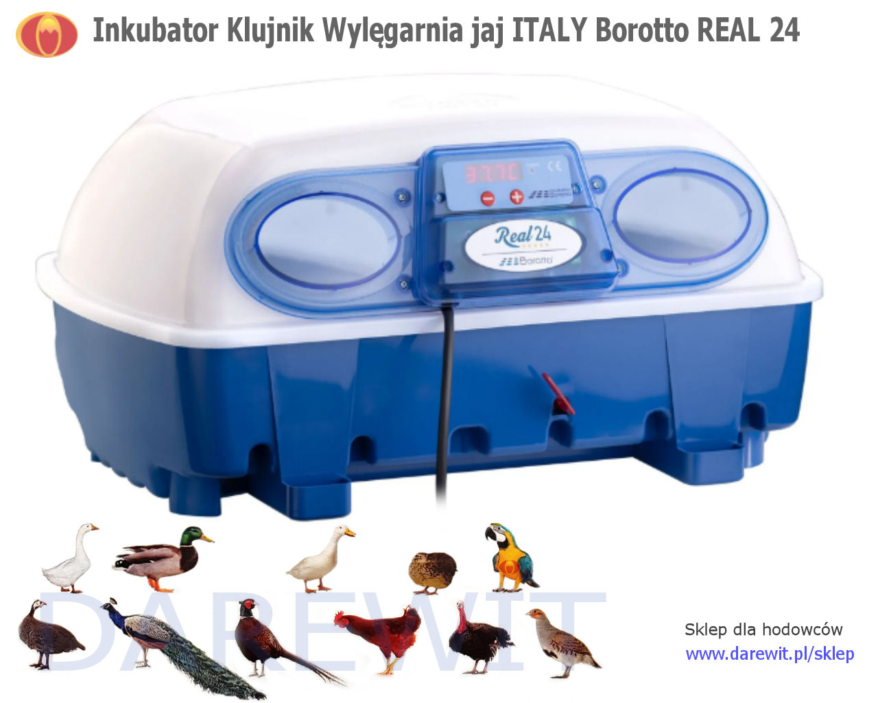 Real 24 inkubator wylęgarka półautomat