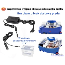 bezpieczeństwo lęgów adapter 12V Borotto Lumia Real