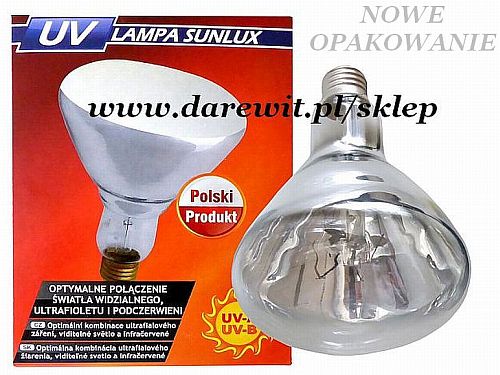lampa Sunlux 160W UVB do domowego naświetlania