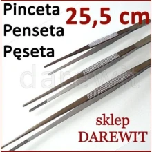 25,5 cm pęseta, penceta pinceta do terrarium gekona agamy Q1 stal