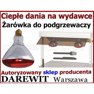 Promiennik żarówka do podgrzewaczy 250W E27 IR żarówka zapas do Hendi