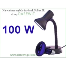 Lampa niebieski Sollux 100W przeciwbólowa