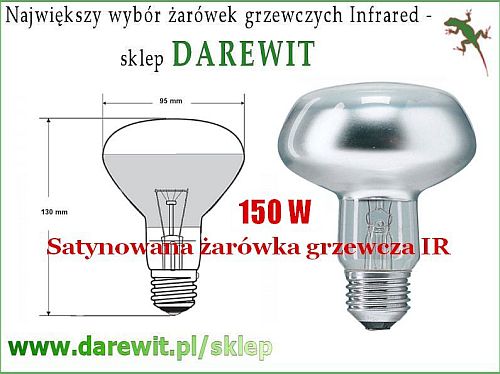 żarówka grzewcza 150W dla kameleona do terrarium