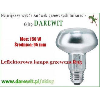 Żarówka 150W Lustrzanka grzewcza o średnicy 95mm TERRAREX