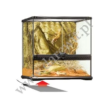 Matę mocuje się pod spodem terrarium Matę mocuje się pod spodem terrarium