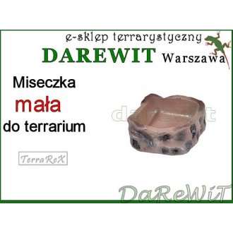 Ale Miseczka mała na wodę lub pokarm 9x8,5x3cm Terrarex