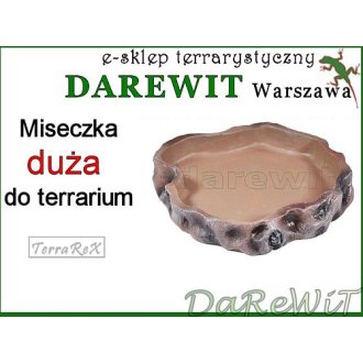 Ale Miska duża na wodę i pokarm 20,5x20x3cm Terrarex