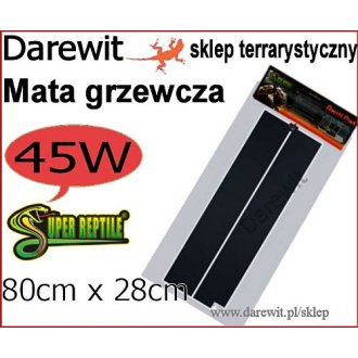 Mata grzewcza 45W z regulacją grzania Największa 80x28 terrarium