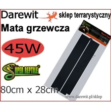 Mata grzewcza 45W z regulacją grzania Największa 80x28 terrarium