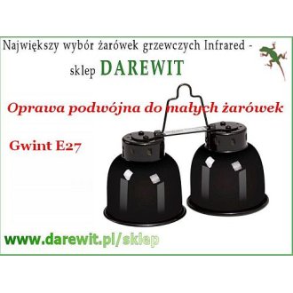 DUAL DOME OPRAWA LAMPA na 2 małe żarówki NANO Repti Zoo