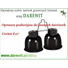 Podwójna oprawa MINI COMBO DOME do terrarium Podwójna oprawa MINI COMBO DOME do terrarium