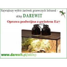 Podwójna Lampa na male żarówki w terrarium Podwójna Lampa na male żarówki w terrarium